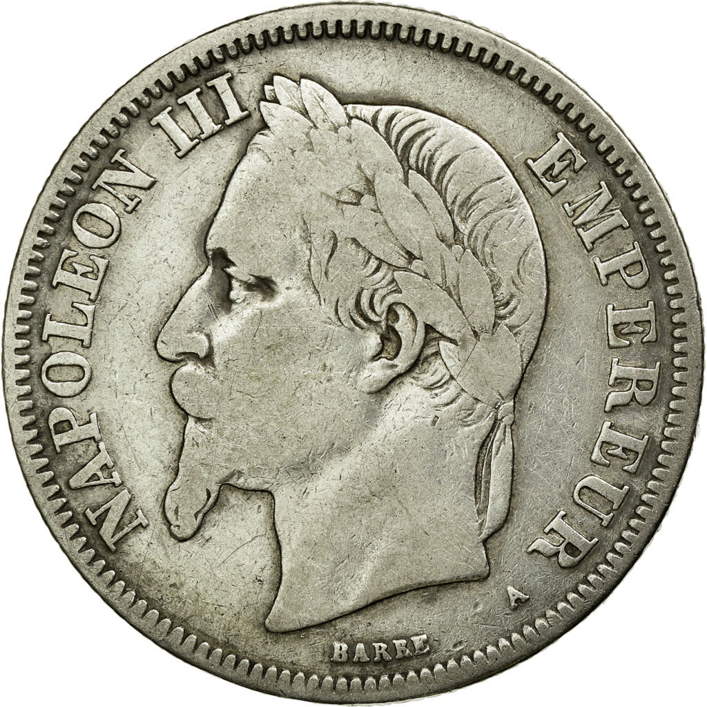 Coin, France, Napoleon III, Napoléon III, 2 Francs, 1869, Paris, 