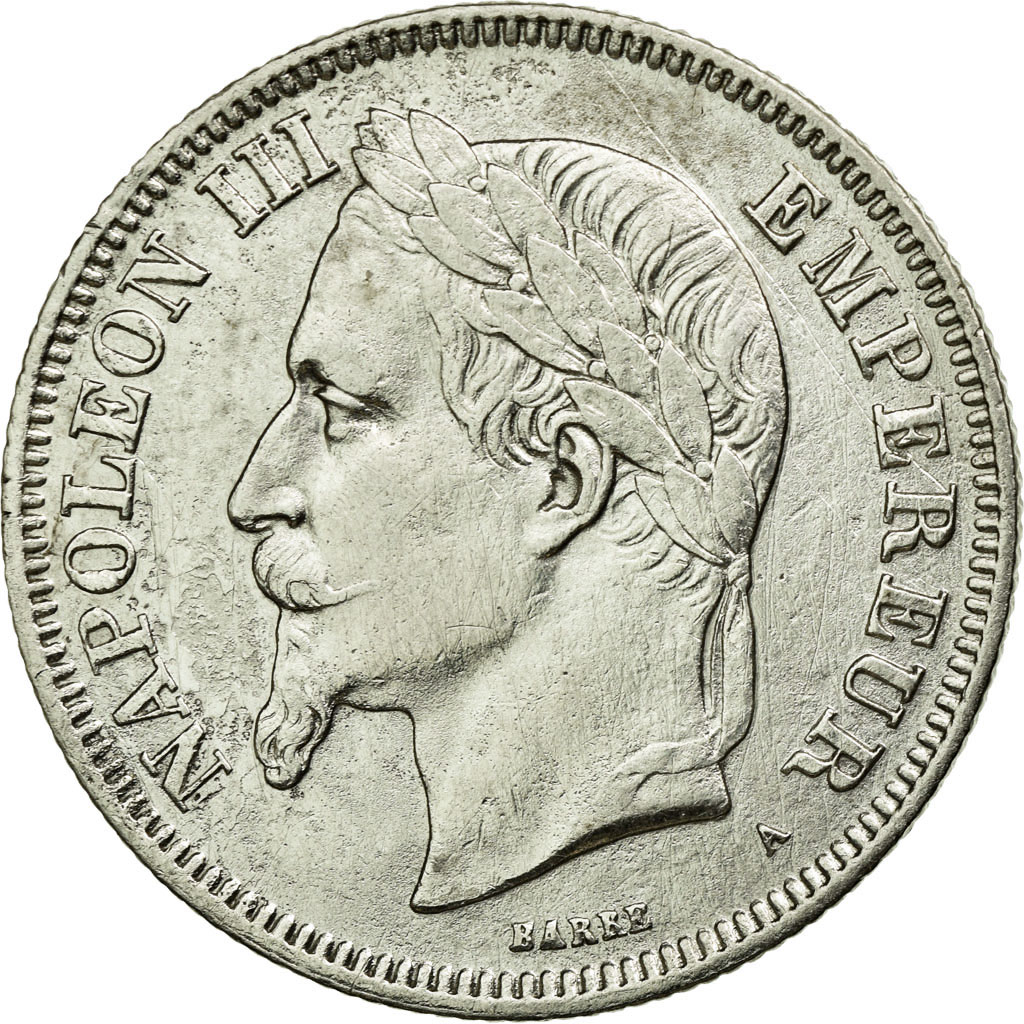Munten, Frankrijk, Napoleon III, Napoléon III, 2 Francs, 1869, Paris, ZF