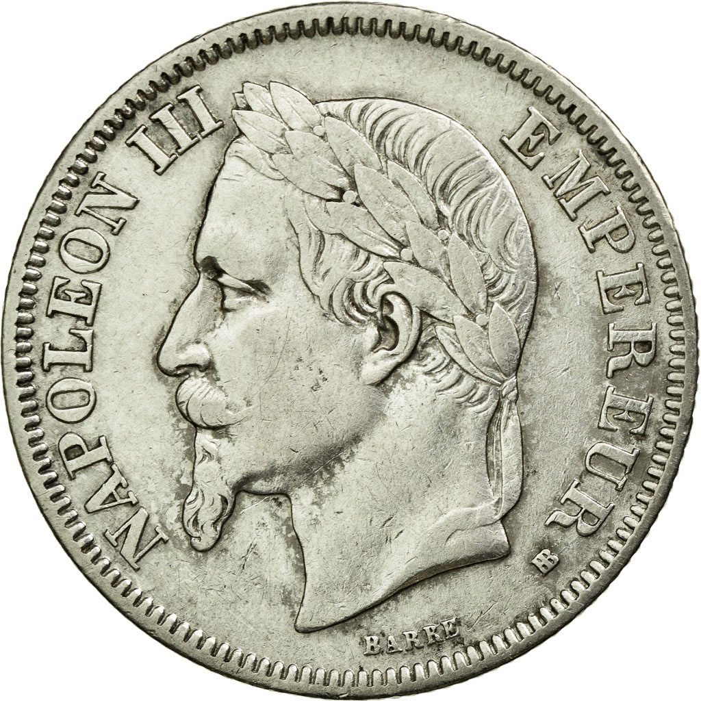 Coin, France, Napoleon III, Napoléon III, 2 Francs, 1866, Strasbourg