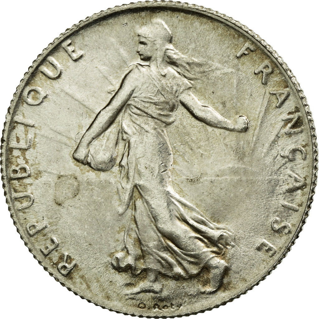 Coin, France, Semeuse, 50 Centimes, 1908, , Silver, KM:854, Gadoury:420