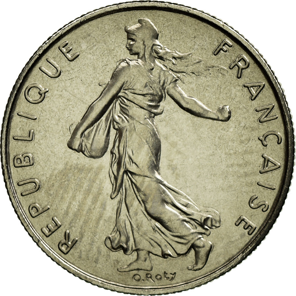 Coin, France, Semeuse, 1/2 Franc, 1976, , Nickel, KM:931.1, Gadoury:429