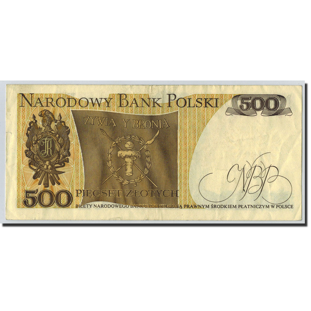 Banknote, Poland, 500 Zlotych, 1982, 1982-06-01, KM:145d, EF(40-45)