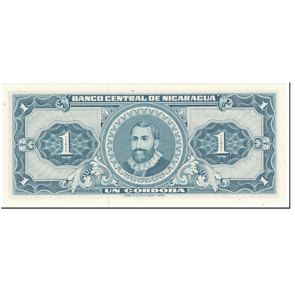 Banknote, Nicaragua, 1 Cordoba, 1968, undated (1968), KM:115a, UNC(65-70)