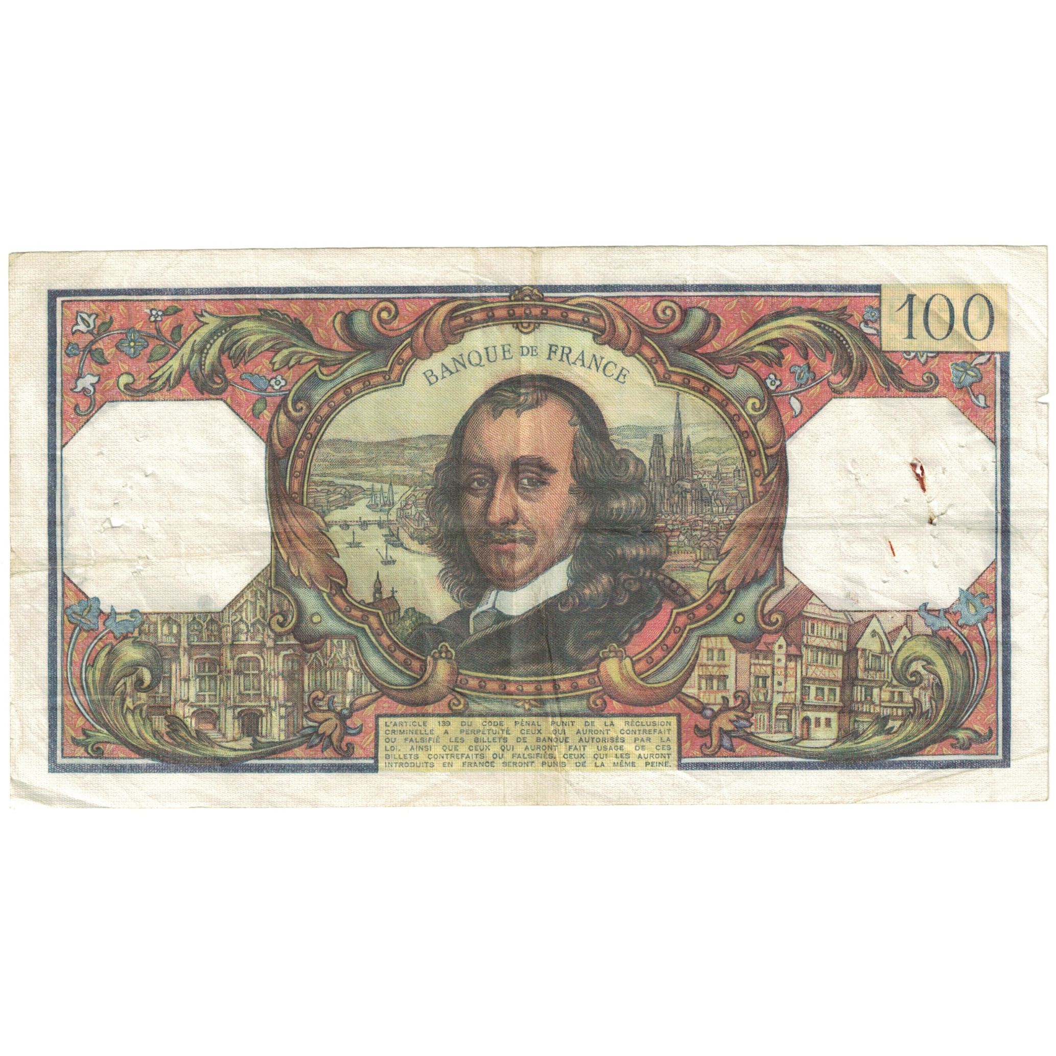 France, 100 Francs, 1975, 1975-05-15, VG(8-10), Fayette:65.49, KM:149c