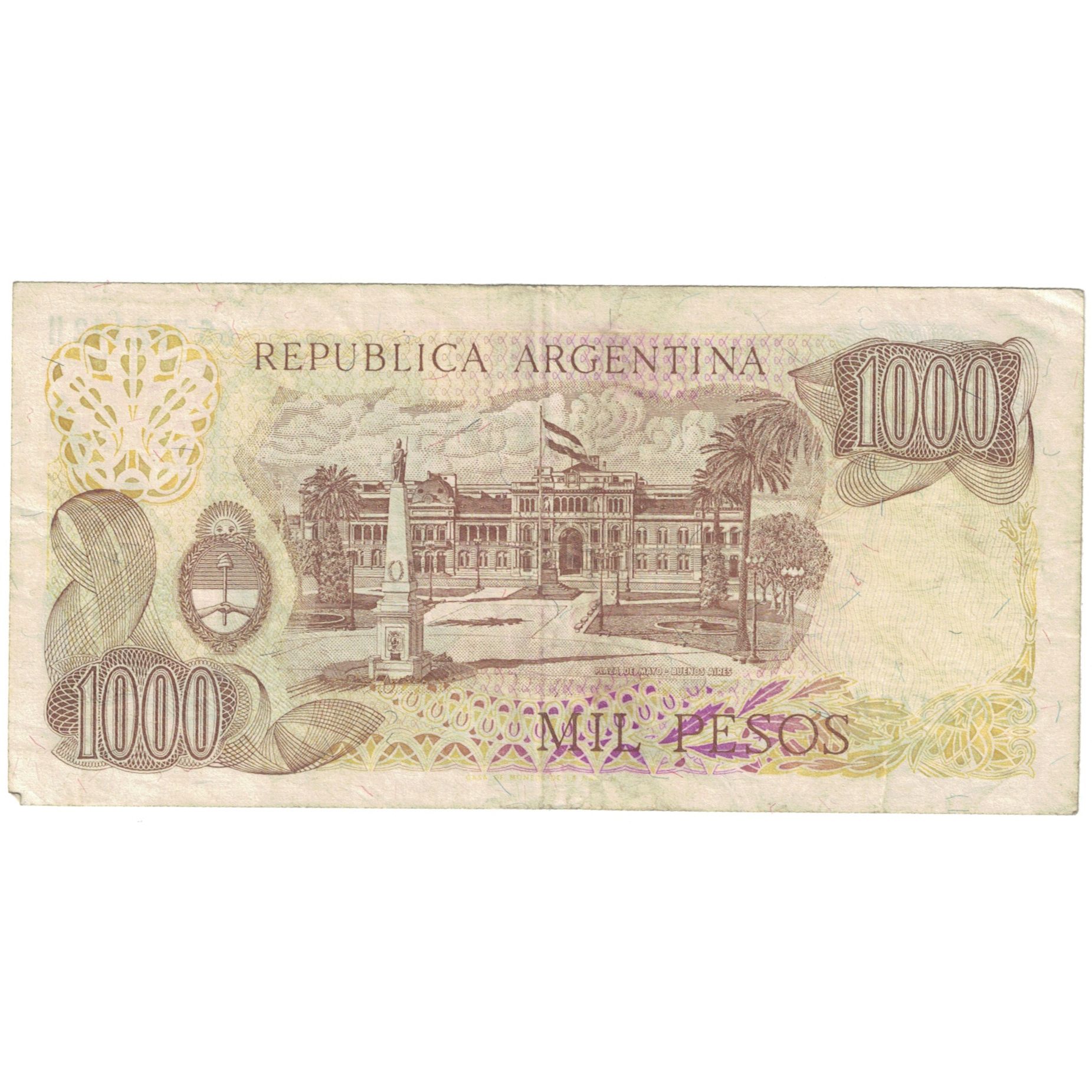 Billete, 1000 Pesos, Argentina, KM:304c, BC