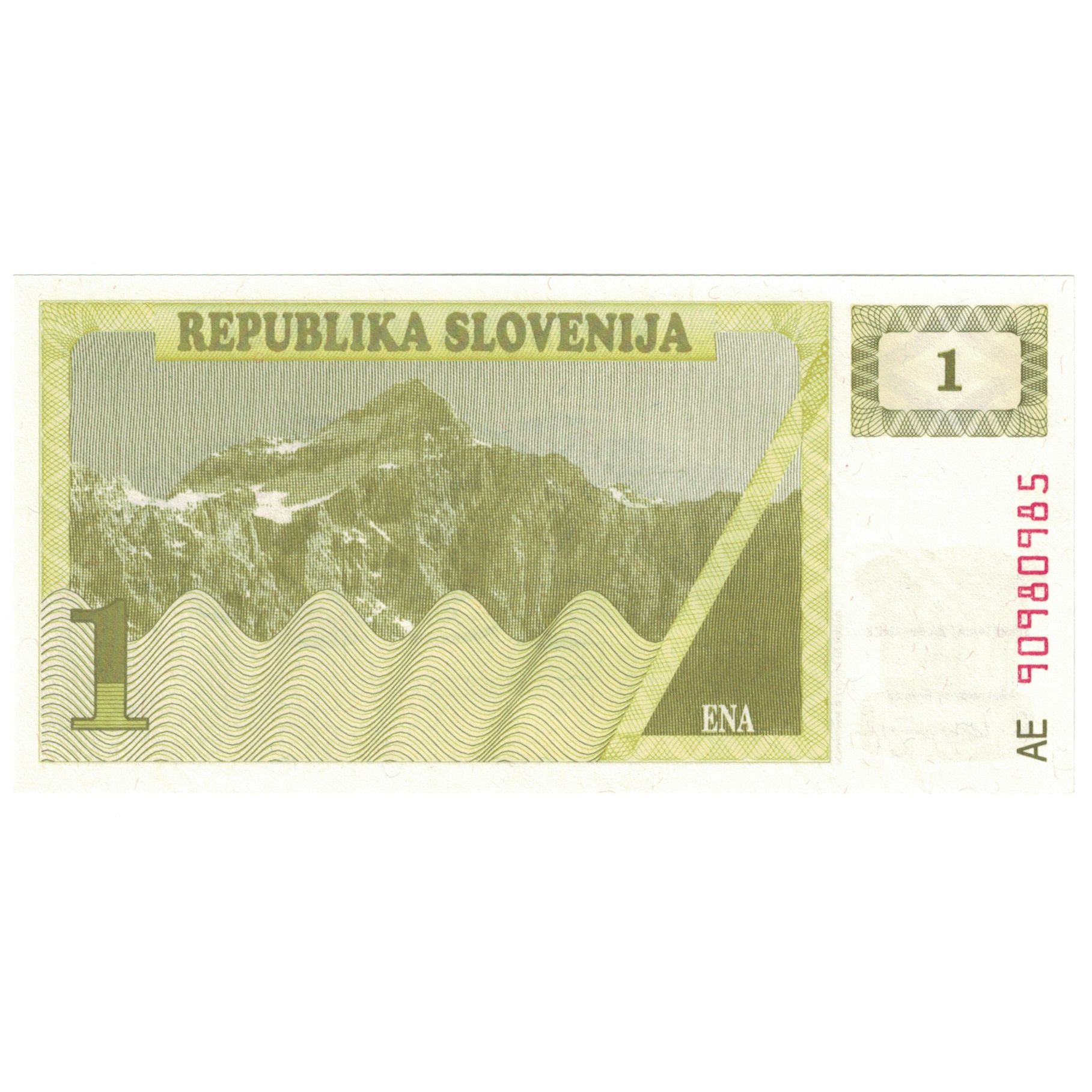Billete, 1 Lipa, Eslovenia, KM:A1a, UNC