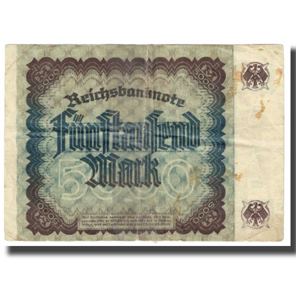 Billete, 5000 Mark, 1922, Alemania, 1922-12-02, KM:81a, RC