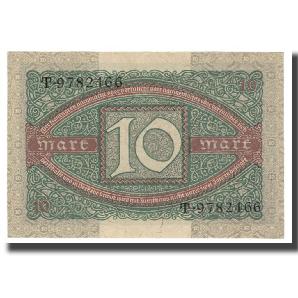 Billete, 10 Mark, 1920, Alemania, 1920-02-06, KM:67a, SC
