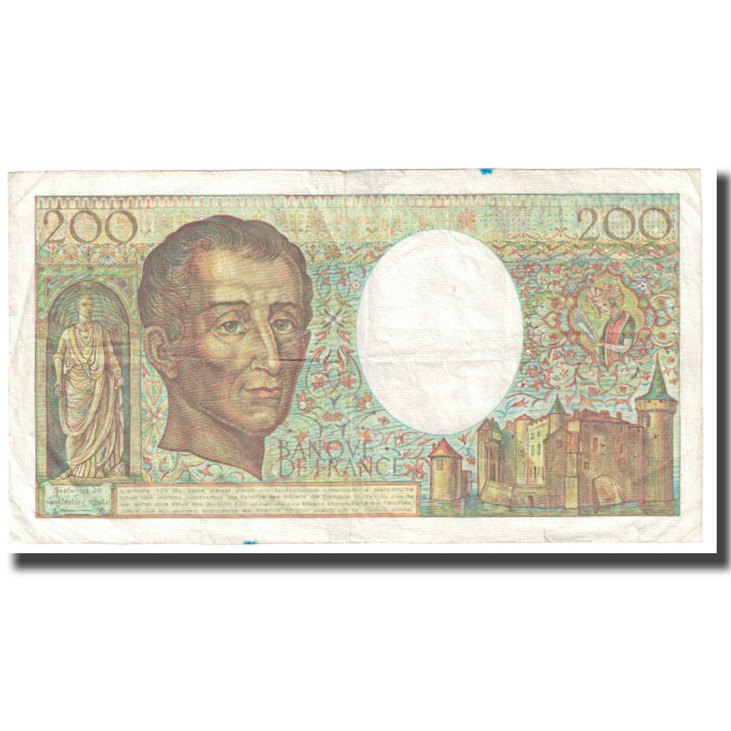 France, 200 Francs, Montesquieu, 1983, P. A.Strohl-G.Bouchet-J.J.Tronche, 1983