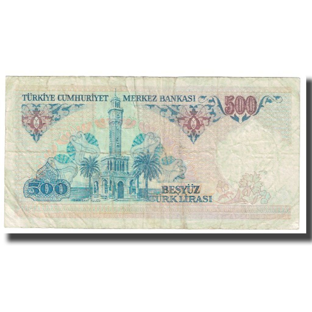 [#614353] Banknote, Turkey, 500 Lira, 1970, 1970-10-14, KM:195, VF(20-25)