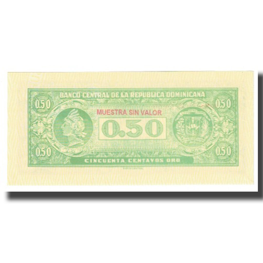 Banknote, Dominican Republic, 50 Centavos Oro, KM:90a, UNC(65-70)