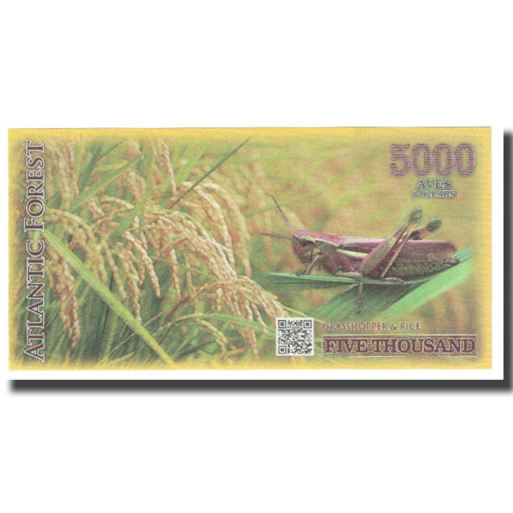 Banknote, Brazil, Dollar, 2016, 201603, ATLANTIC FOREST 5000 DOLLARS