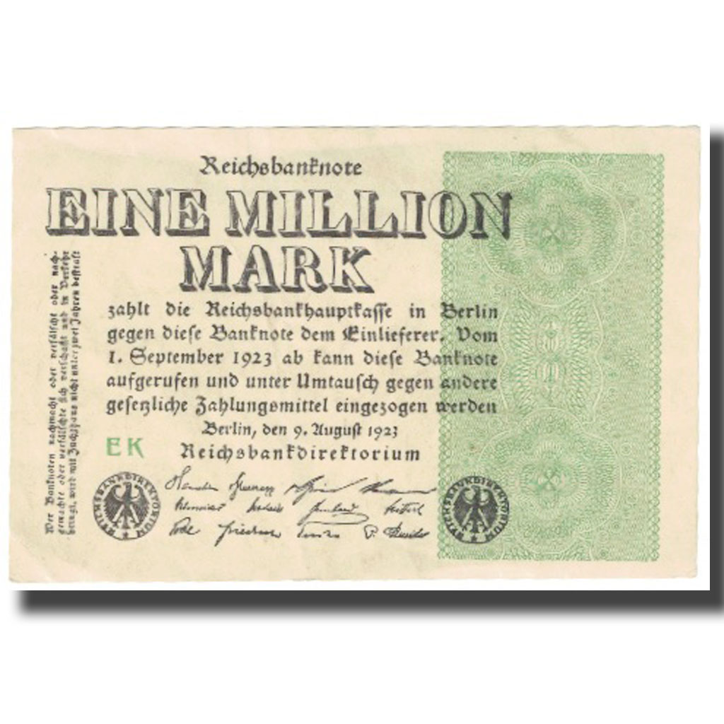 Banknote, Germany, 1 Million Mark, 1923, 1923-08-09, KM:101, UNC(63)