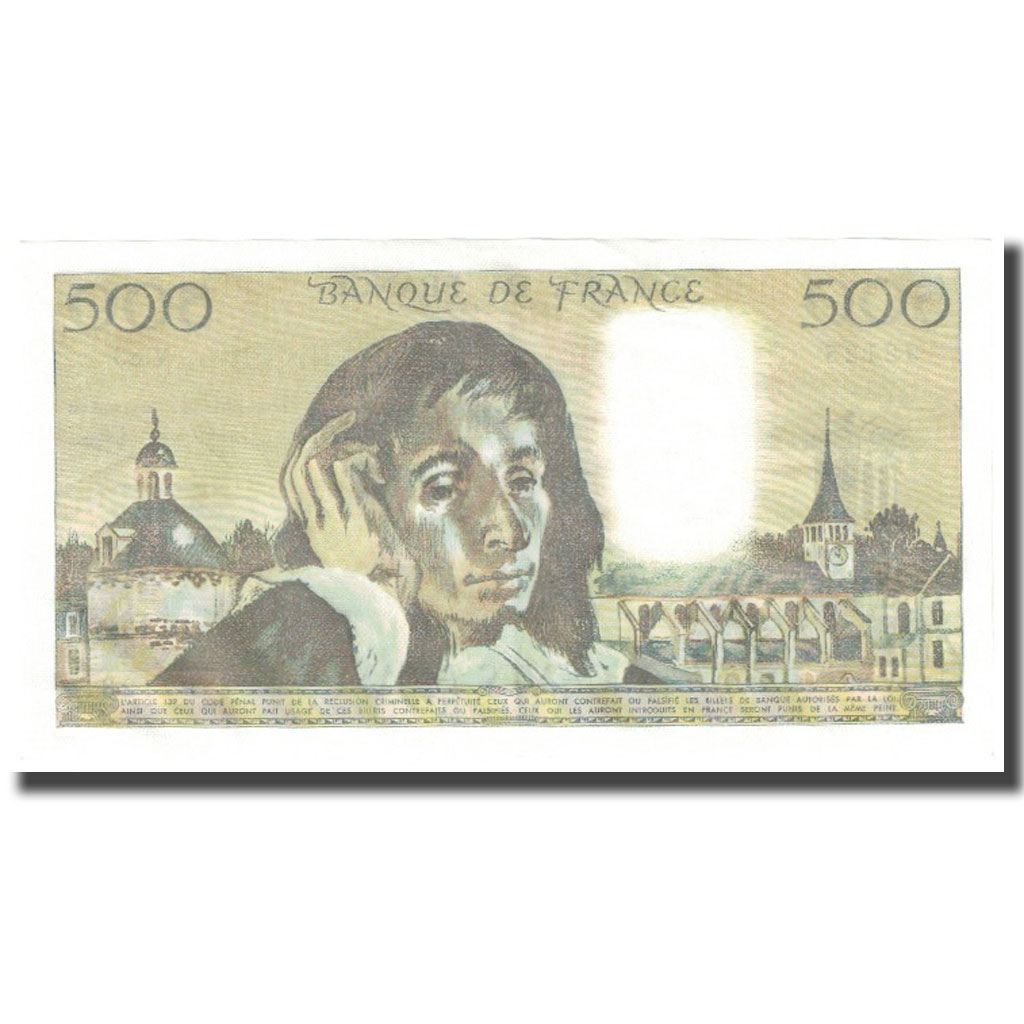 France, 500 Francs, Pascal, 1977, 1977-11-03, UNC(65-70), Fayette:71.17, KM:156d