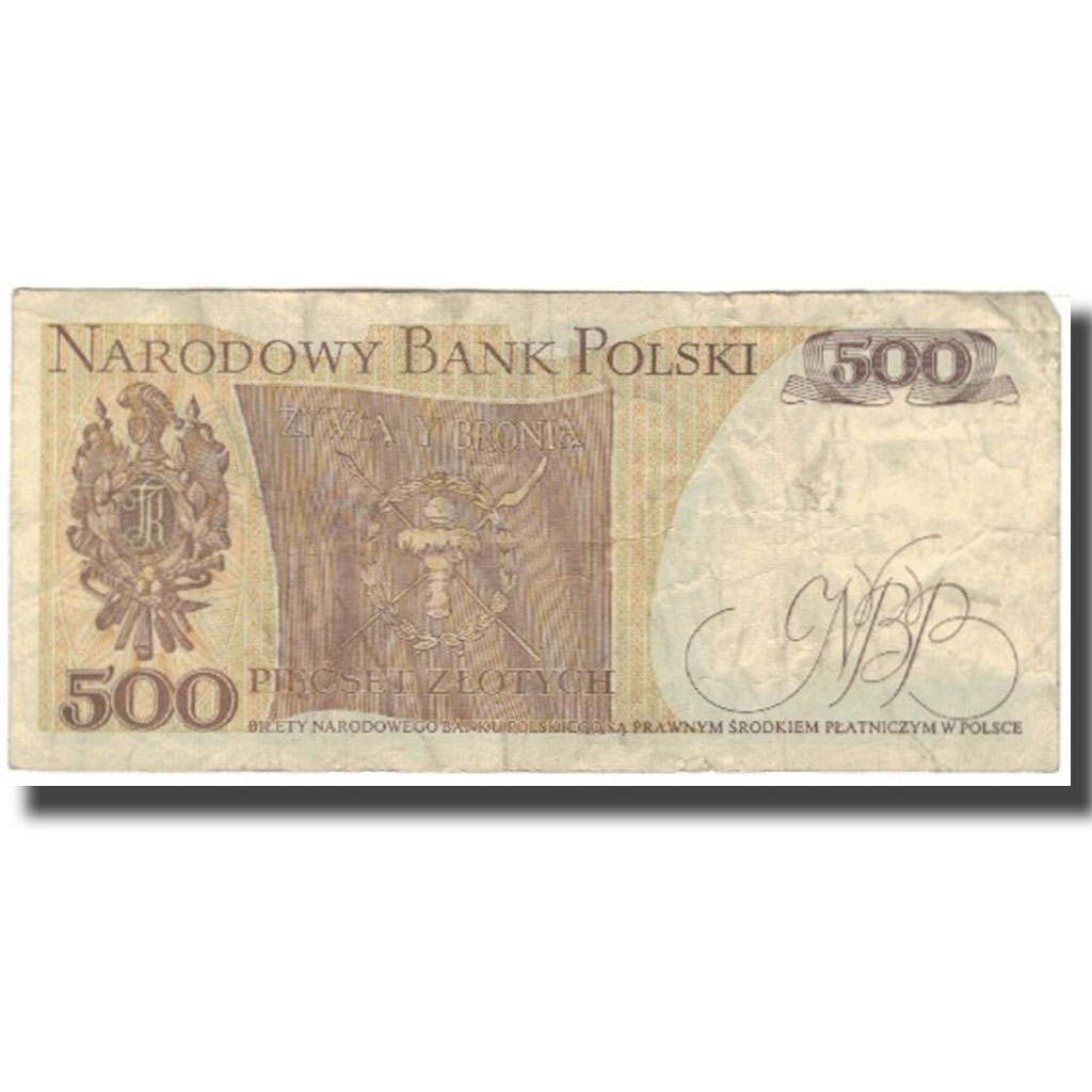 Banknote, Poland, 500 Zlotych, 1982, 1988-12-01, KM:145a, VG(8-10)