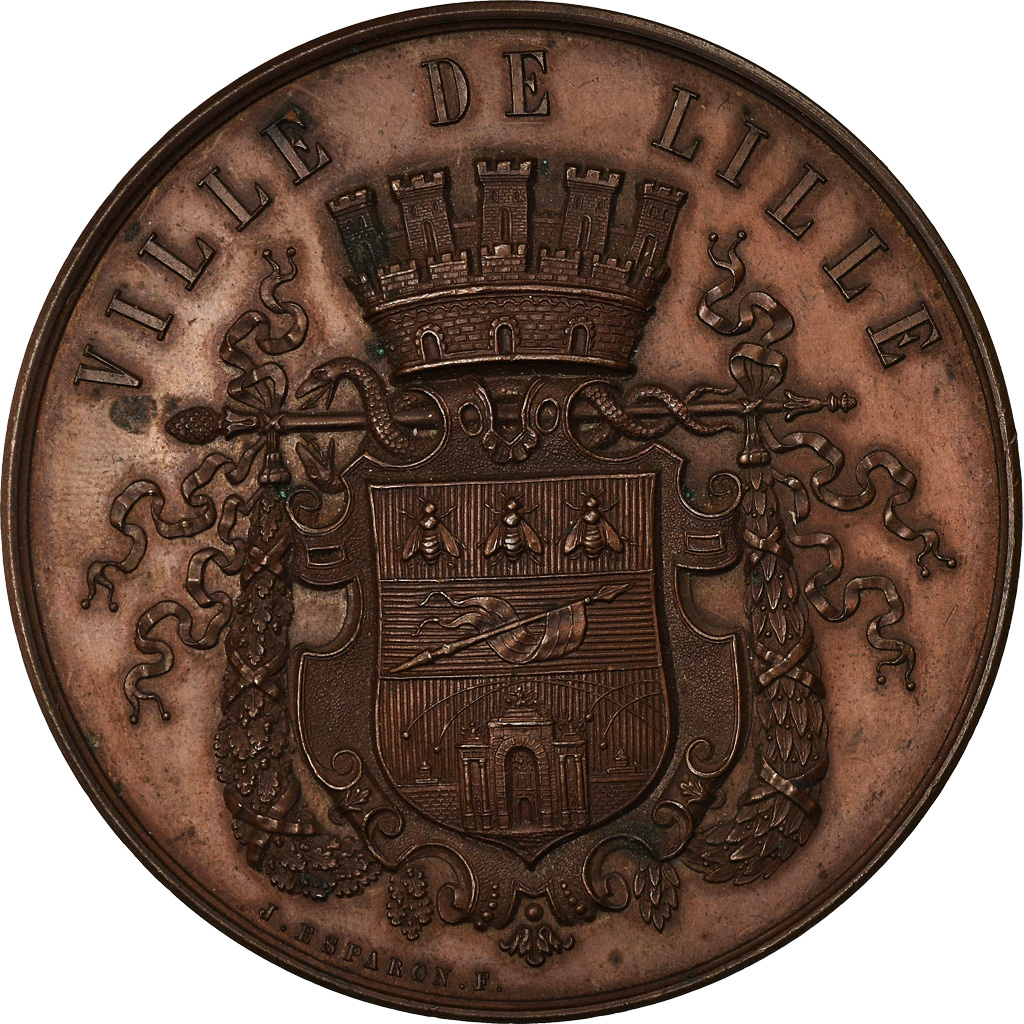 France, Medal, French Third Republic, Sciences & Technologies, 1874, 