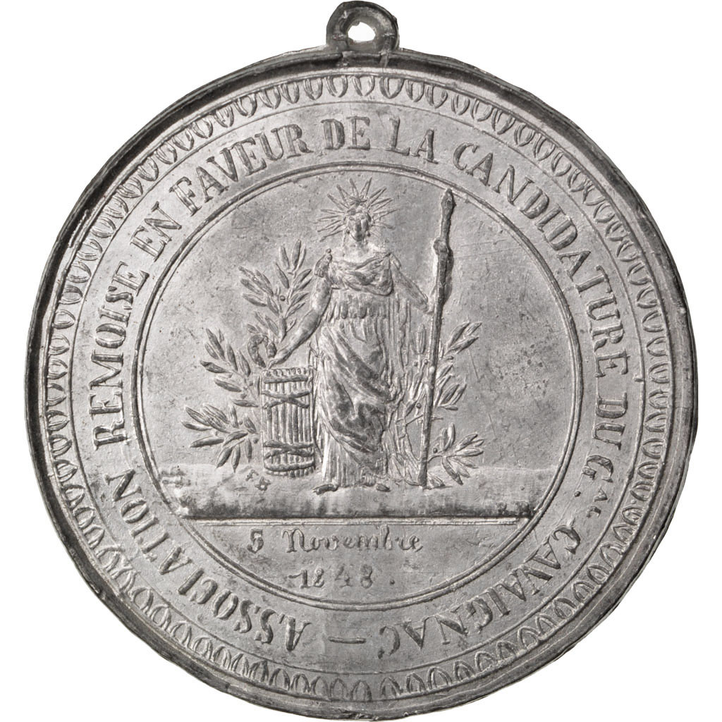 Frankrijk, Medaille, Seconde République, Général Cavaignac, 1848, Blik, PR
