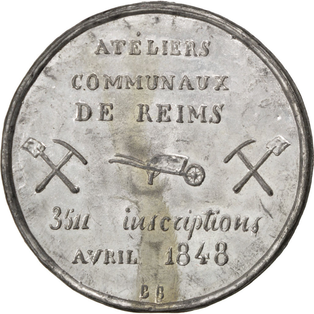 France, Medal, French Second Republic, Politics, Society, War, 1848, 