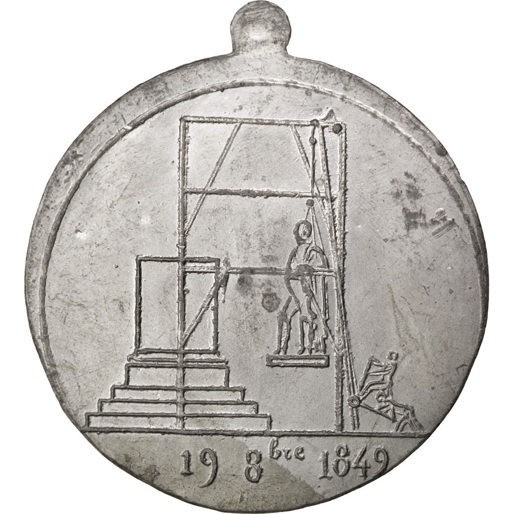 Frankrijk, Medaille, French Second Republic, 1849, Blik, PR