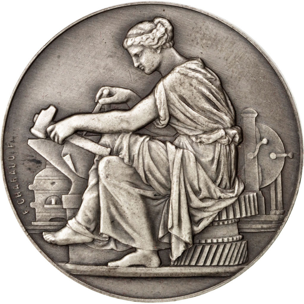 France, Medal, French Third Republic, Business & industry, , Silver