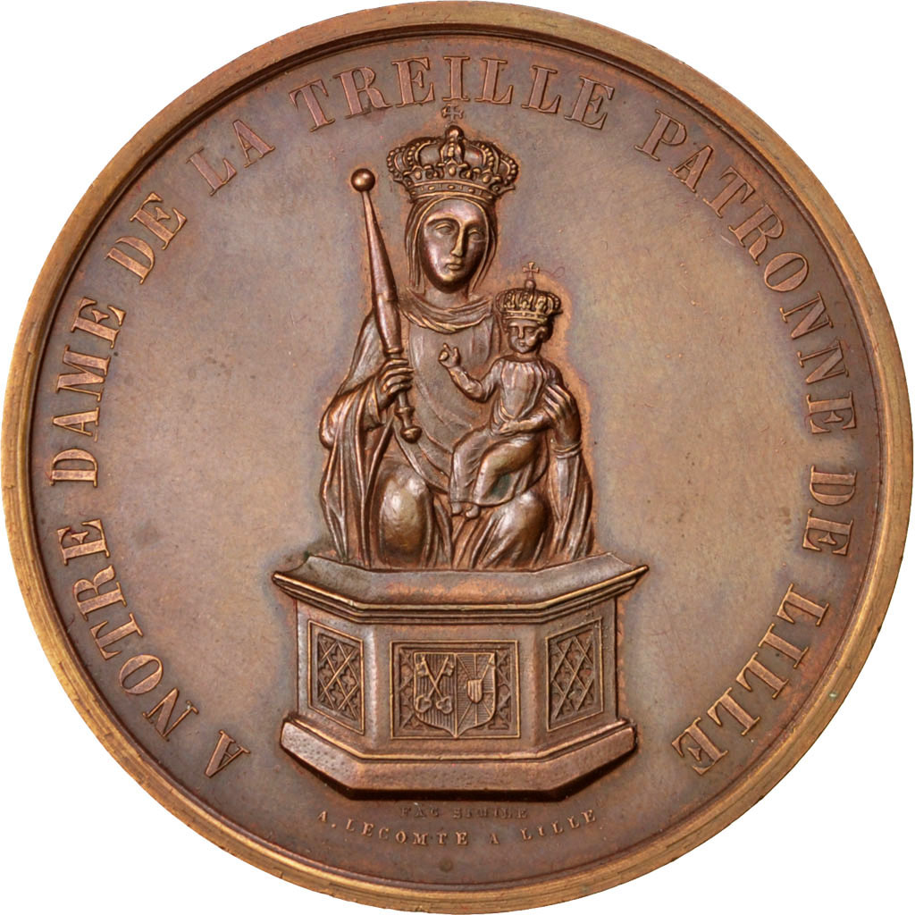 France, Medal, French Third Republic, Religions & beliefs, 1880, 