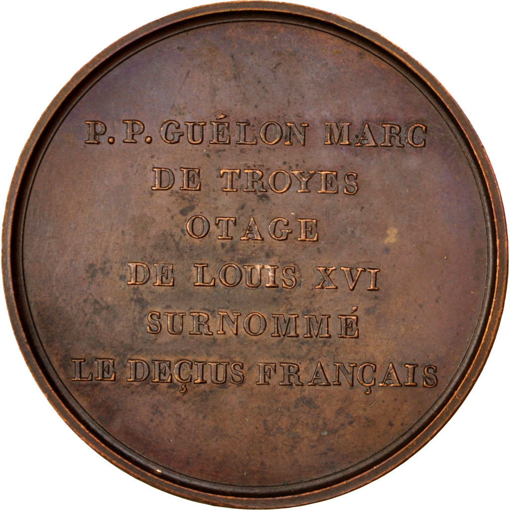 Frankrijk, Medaille, National Convention, 1818, Bronzen, PR