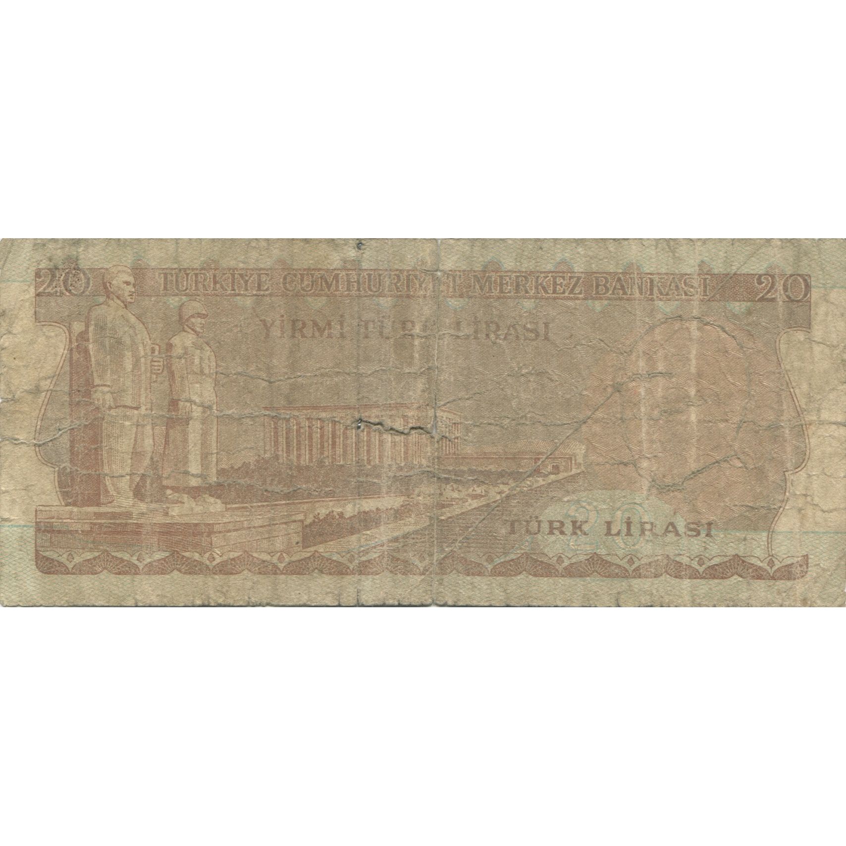 Billete, 20 Lira, 1970, Turquía, KM:187a, RC