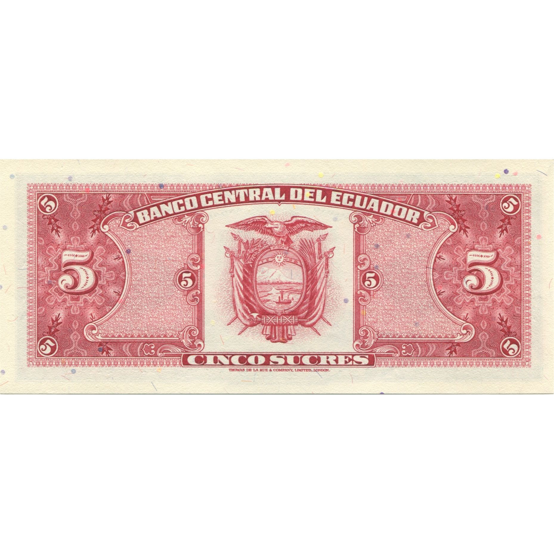 Billete, 5 Sucres, 1988, Ecuador, 1988-11-22, KM:113b, UNC