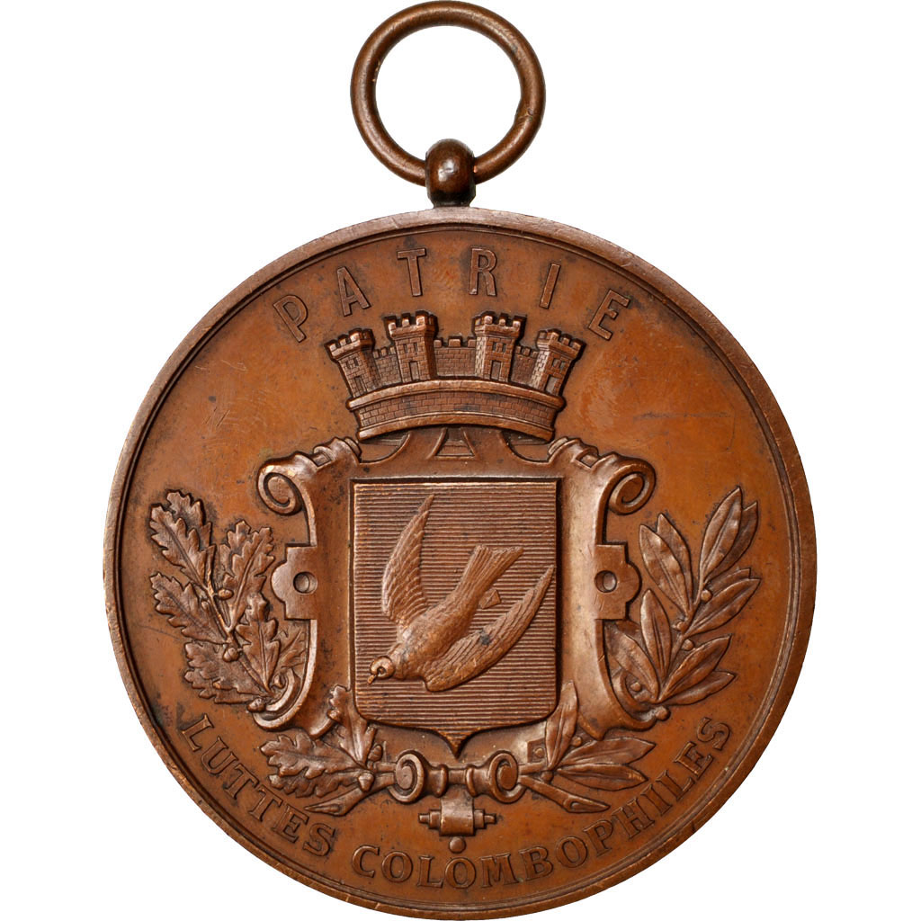 France, Medal, French Third Republic, Sports & leisure, , Copper