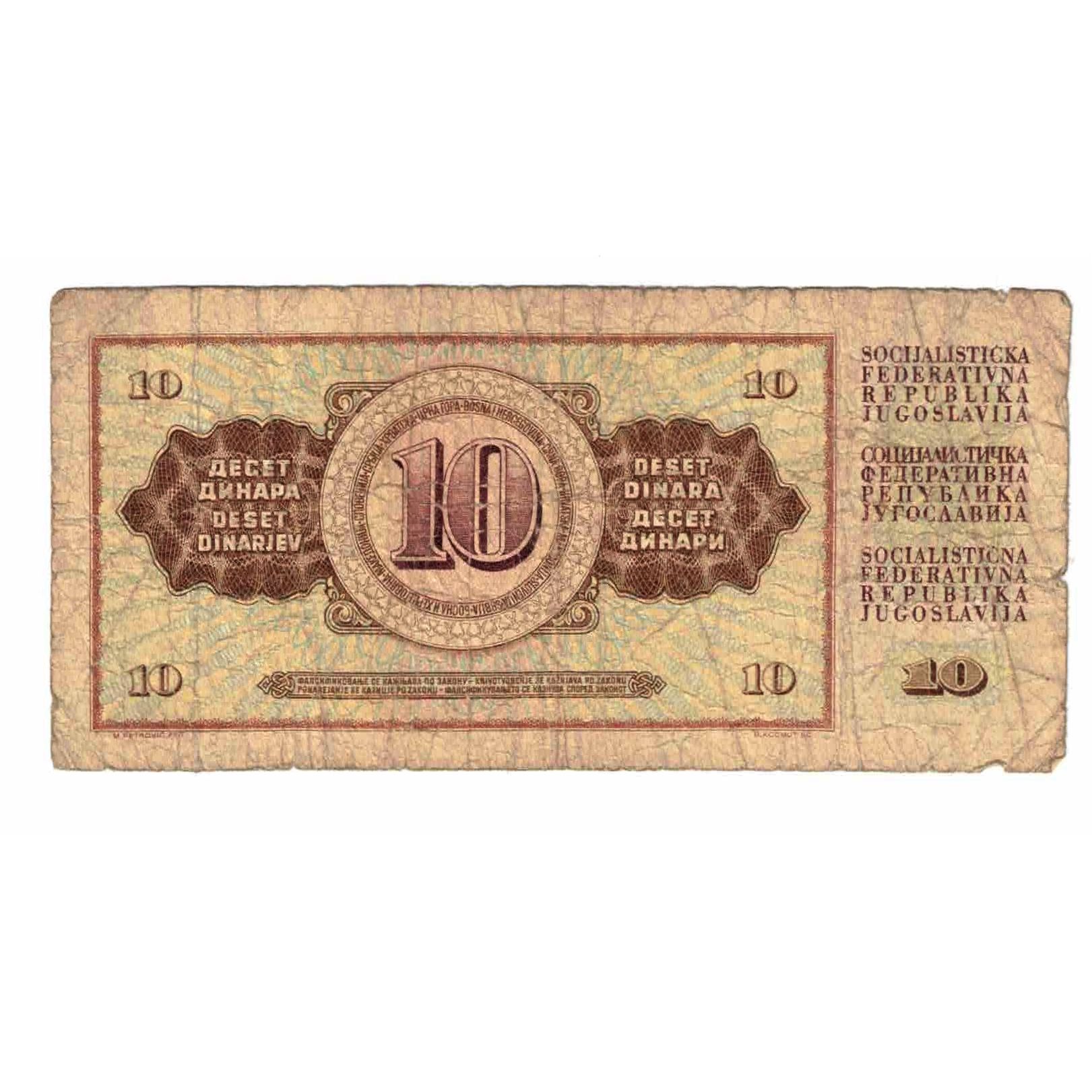 Billete, 10 Dinara, 1981, Yugoslavia, 1981-11-04, KM:87b, MC