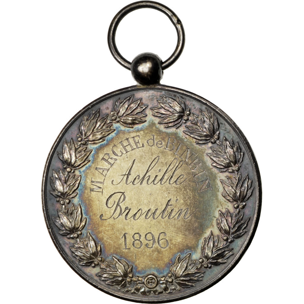 France, Medal, French Third Republic, Business & industry, 1896, Oudiné