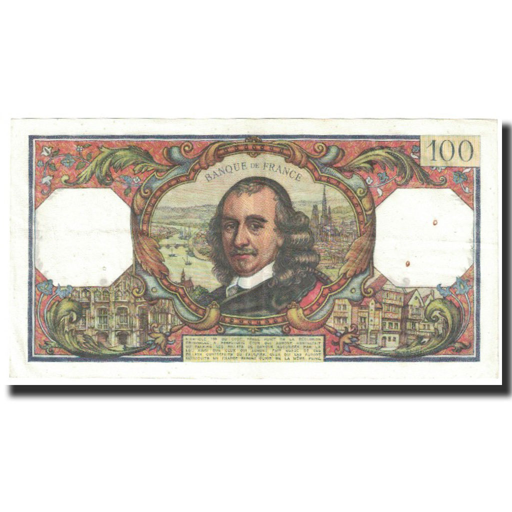 France, 100 Francs, Corneille, 1966, 1966-04-07, EF(40-45), Fayette:65.12