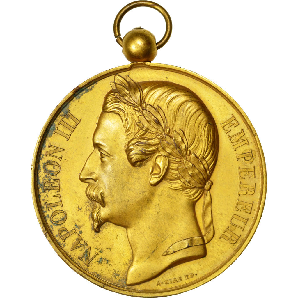 France, Medal, Napoléon III, Hommage aux Ministres, n.d., Copper, 