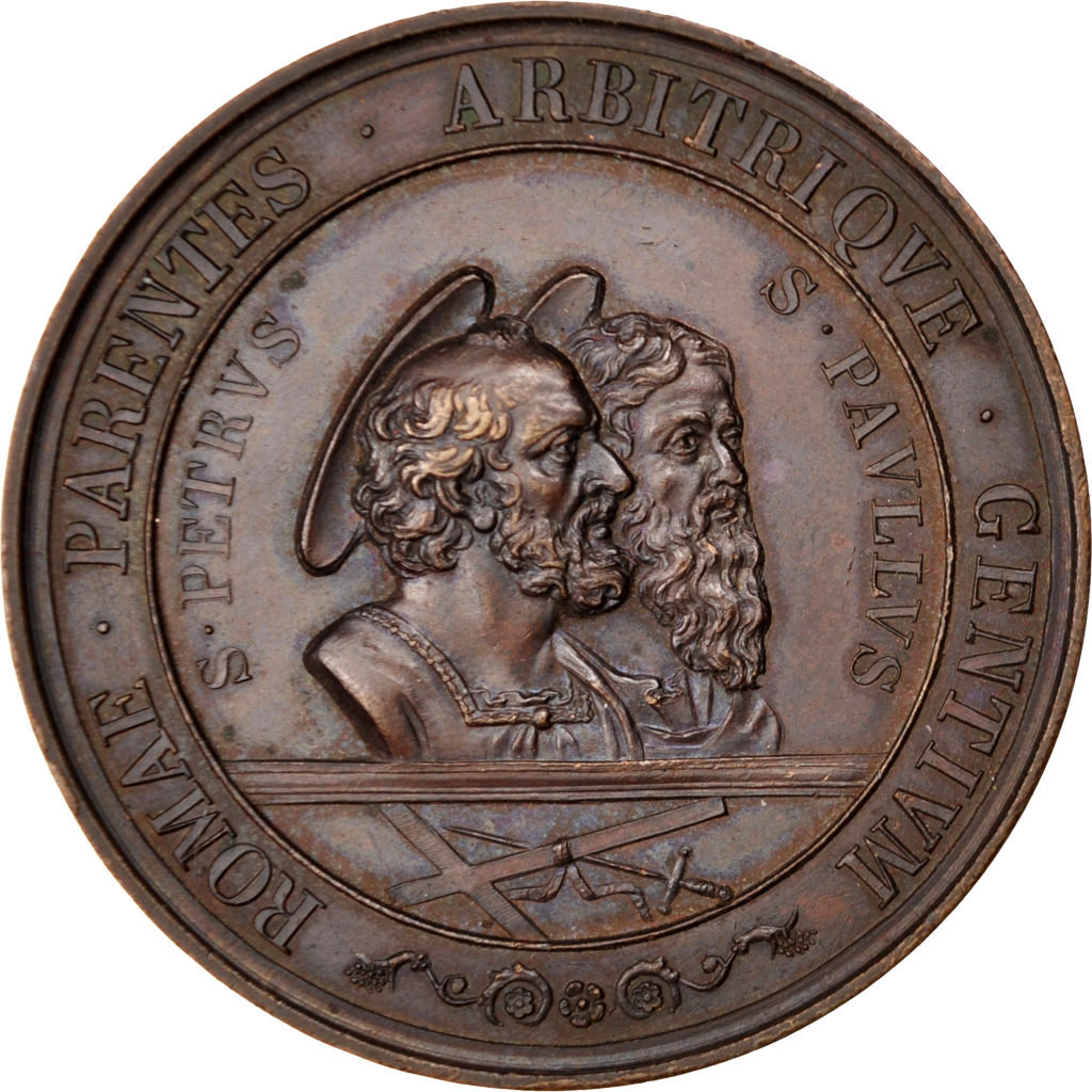 Vatican, Medal, Pie IX, Religions & beliefs, 1867, , Bronze