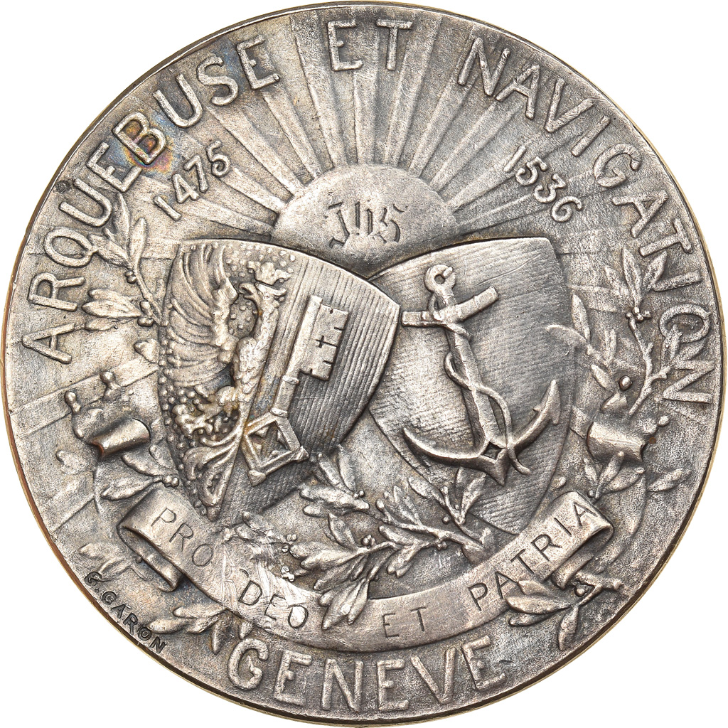 Switzerland, Medal, Arquebuse et Navigation, Genève, Sports & leisure, 1976