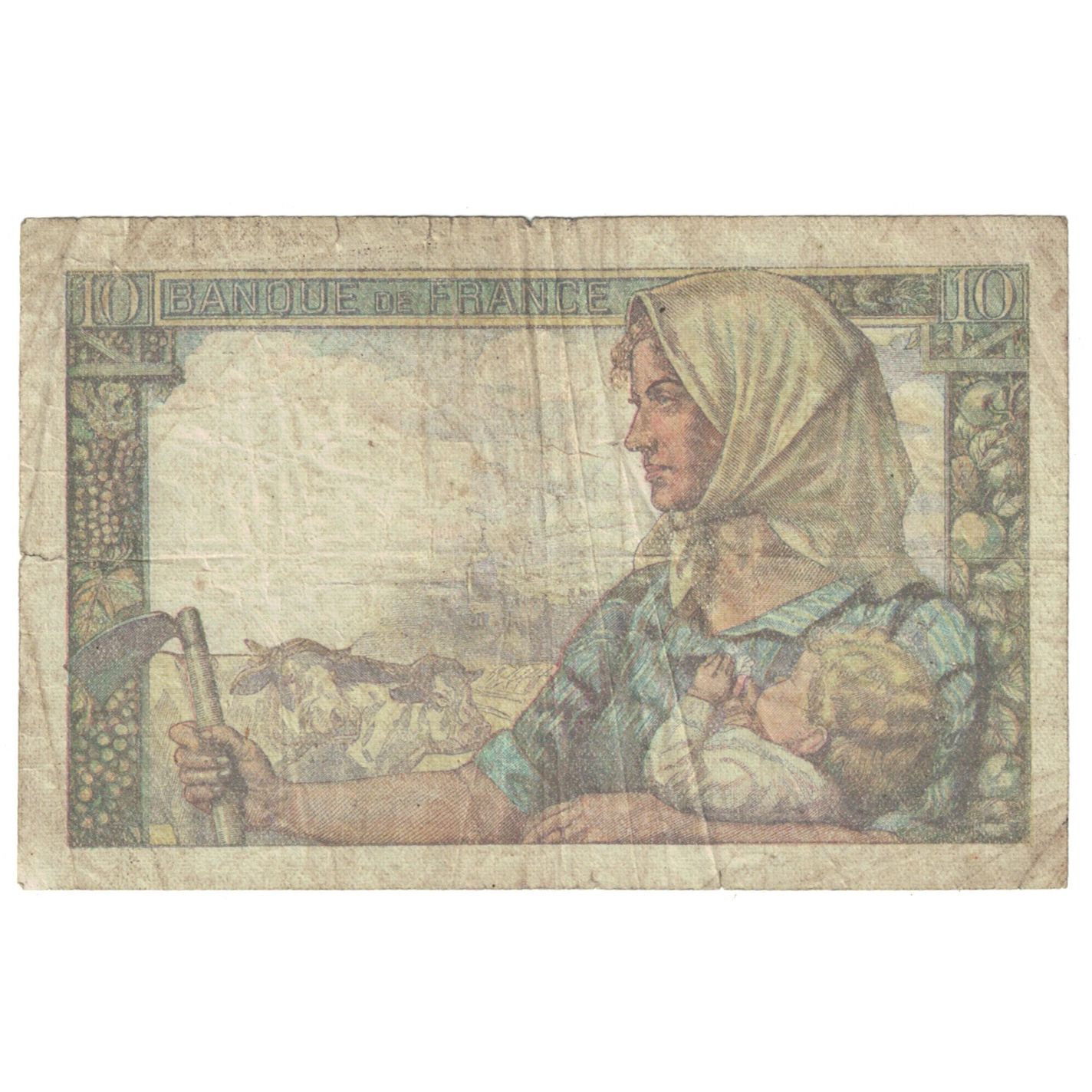 Francia, 10 Francs, Mineur, 1949, Z.190, RC+, Fayette:8.21, KM:99f