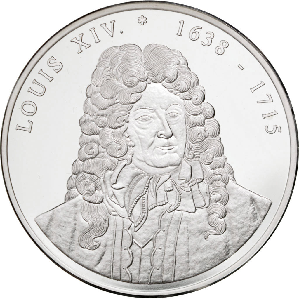 France, Medal, Louis XIV, History, , Silver