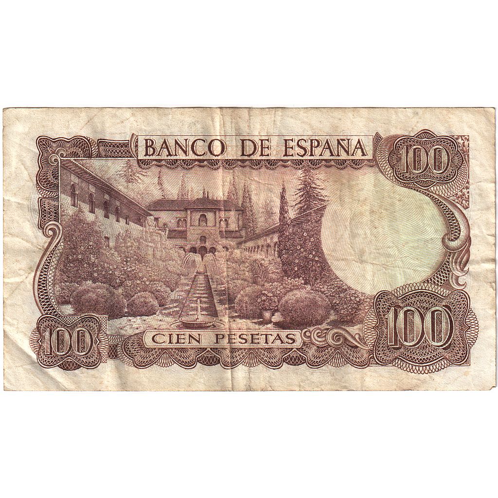 Spain, 100 Pesetas, 1970-11-17, VF