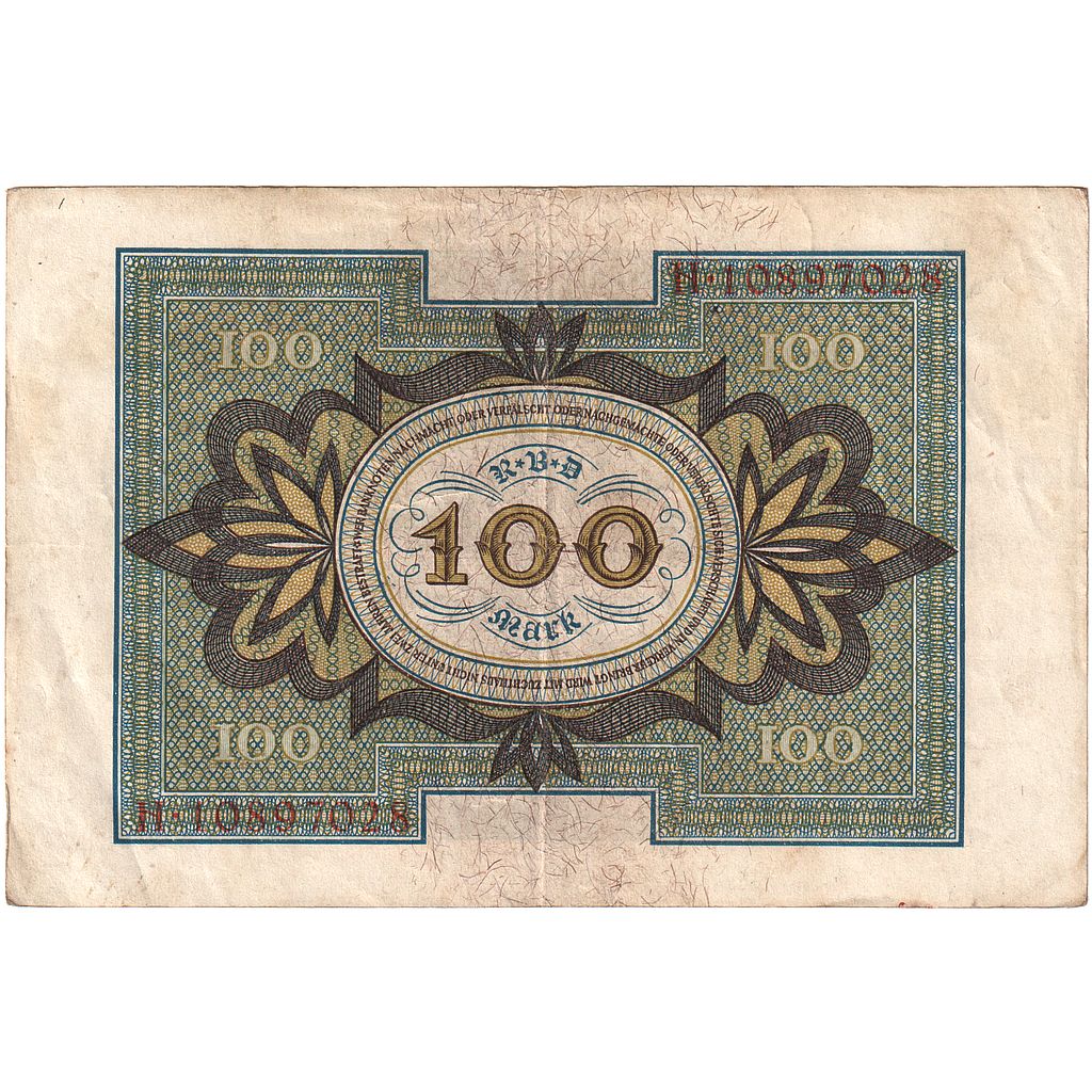 Germany, 100 Mark, 1920, 1920-11-01, KM:69b, AU(55-58)