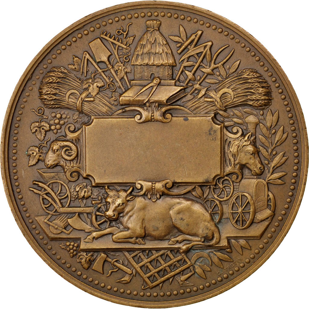 France, Medal, French Third Republic, Business & industry, Trotin, 