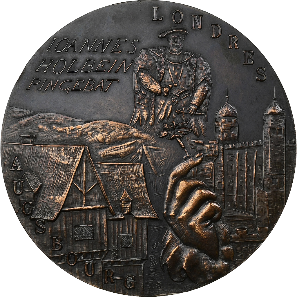 Frankrijk, Medaille, Hans Holbein le Jeune, Bronzen, Lesot, PR