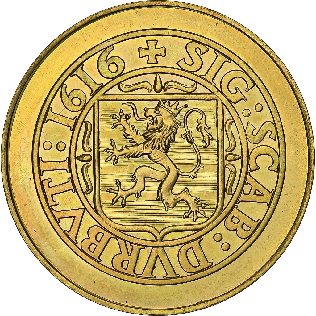 Belgium, Token, 50 Patars - Durbuy, 1981, Brass plated steel, 