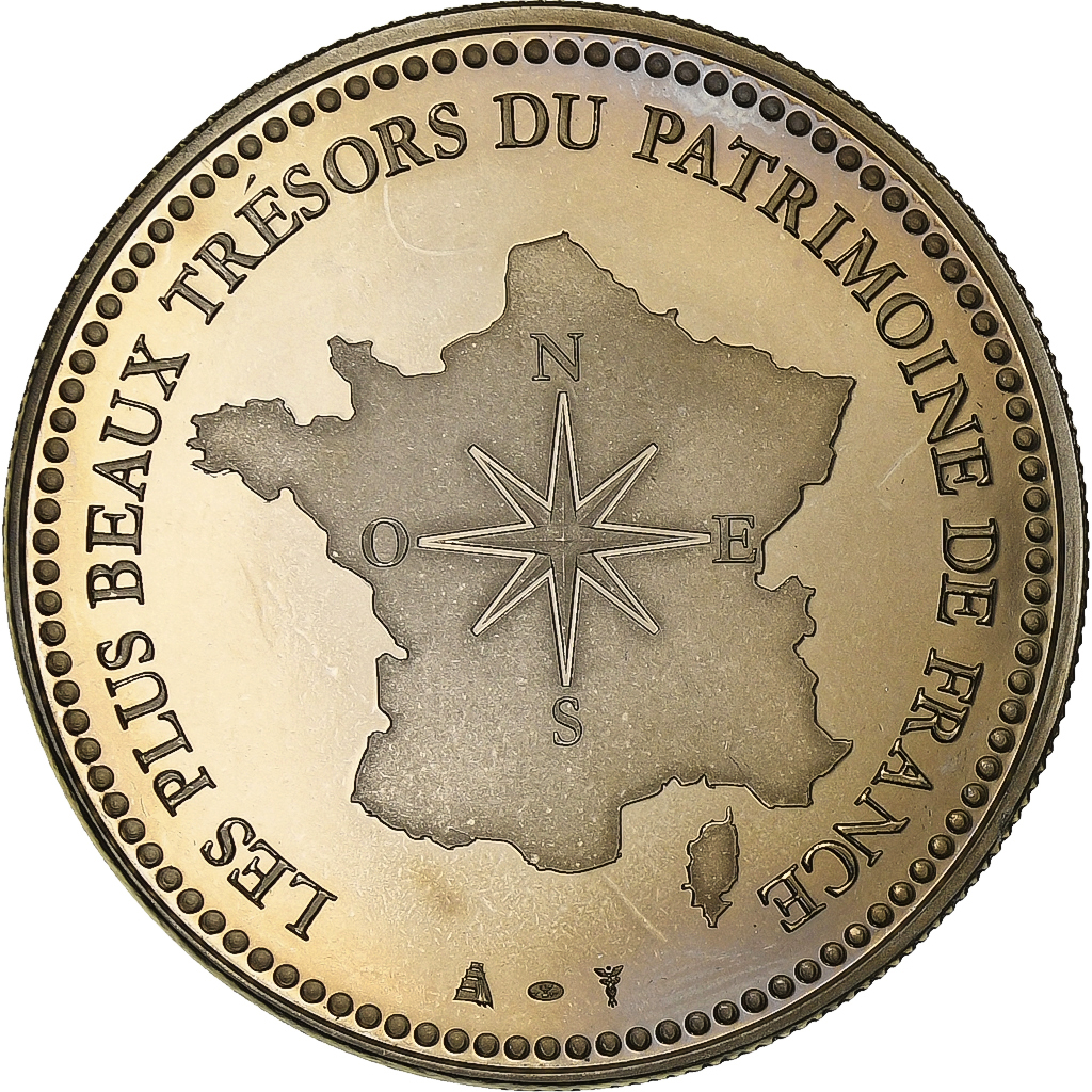 France, Medal, Mont Saint-Michel, Copper-nickel, 