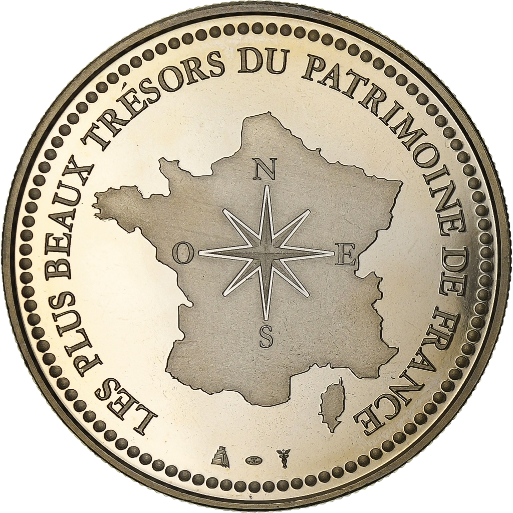 France, Medal, Pyramide du Louvre, Copper-nickel, 