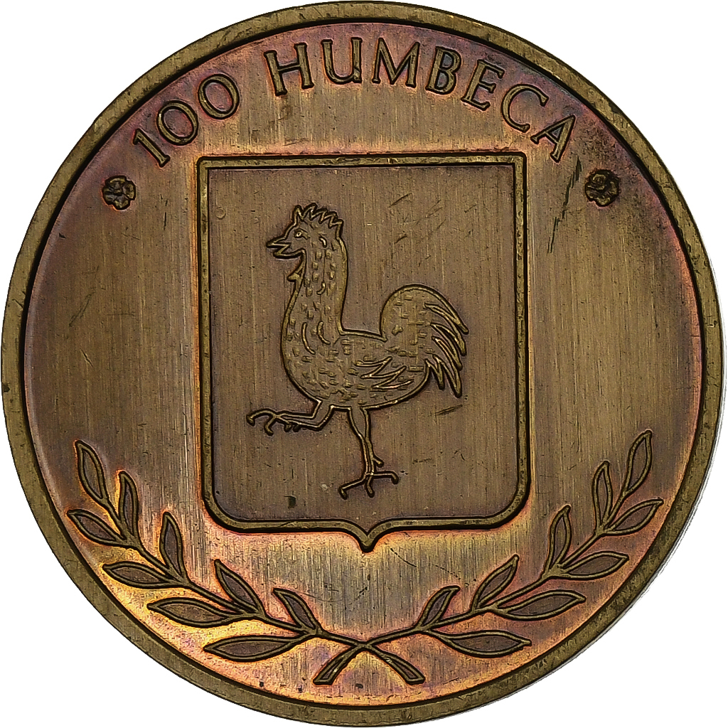 Belgium, Token, 100 Humbeca, 1982, Copper, 