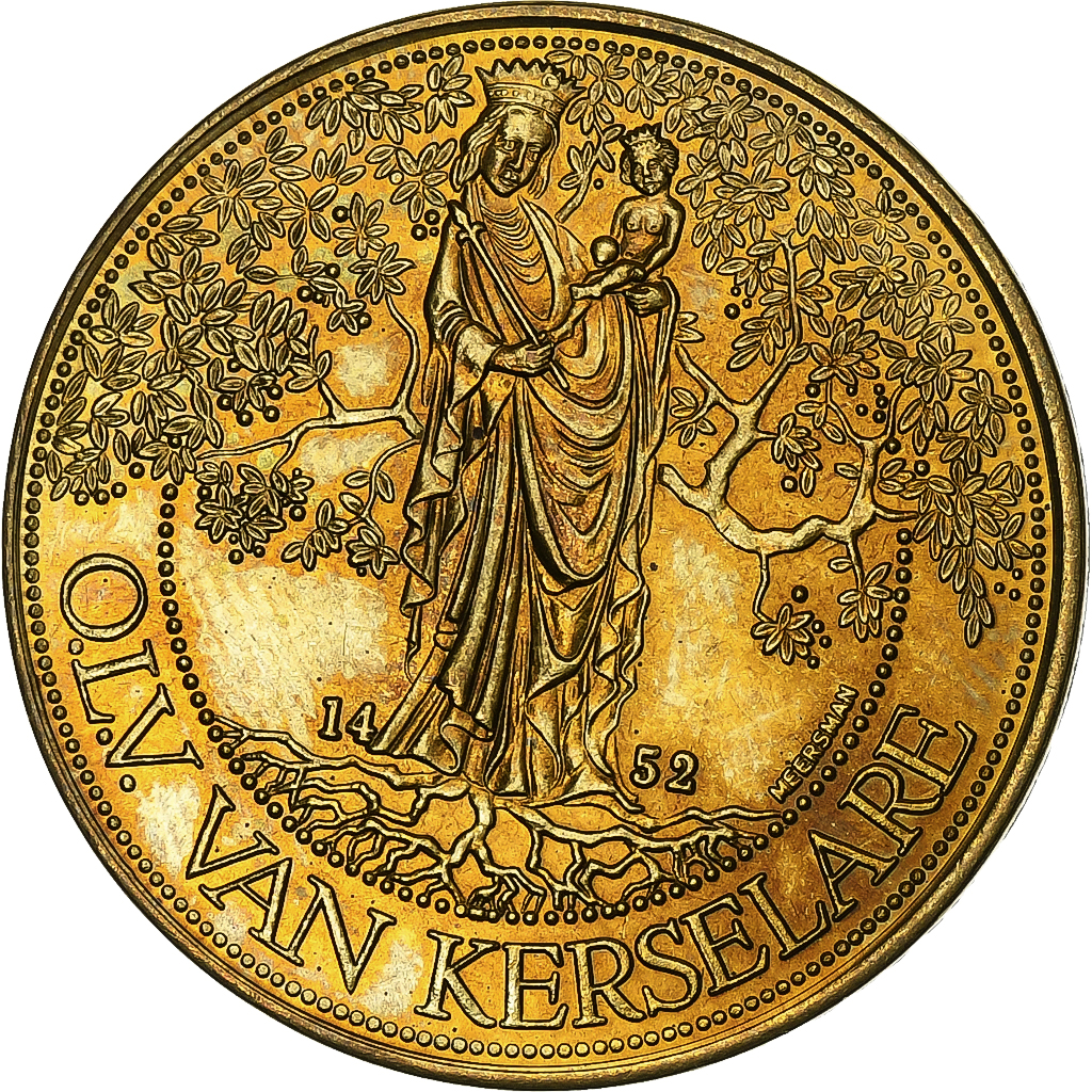 Belgium, Token, 50 Ducaten - Edelare, 1981, Brass plated steel, 