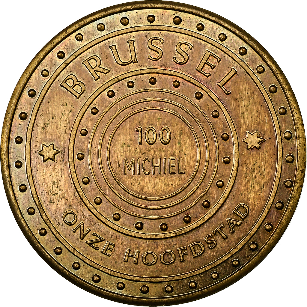 Belgium, Token, 100 Michiel - Brussel, 1983, Bronze, 