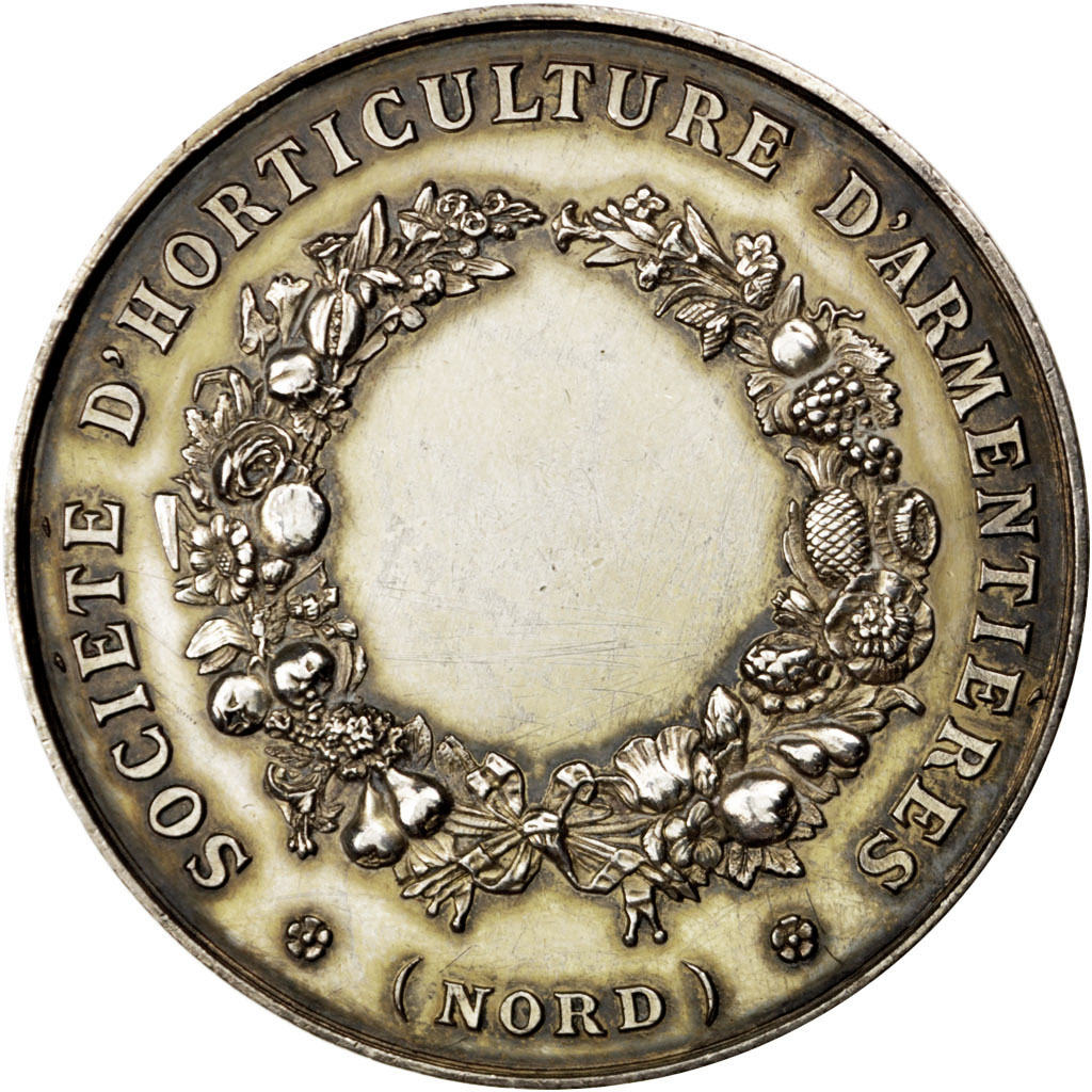 France, Medal, French Third Republic, Flora, , Silver