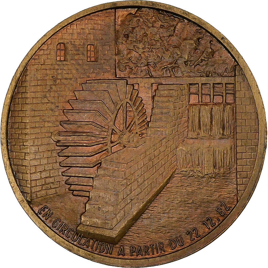 Belgium, Token, 100 Tumuli - Braine-le-Château, 1982, Copper, 