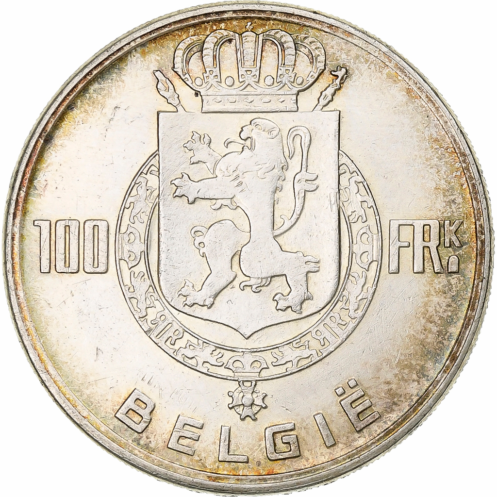Belgium, 100 Francs, 1951, Silver, 